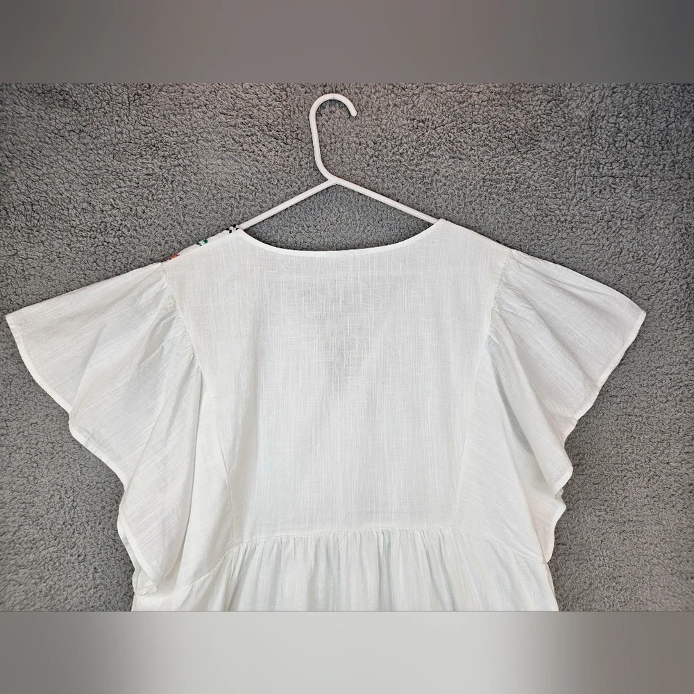 Knox Rose White Midi Dress with Multicolor Embroidery - Picture 10 of 13